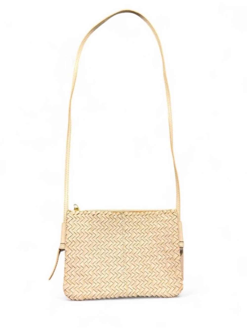 Madewell Woven Crossbody Bag in Light Tan